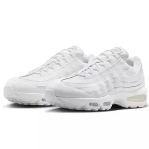 Nike Air Max 95 OG White/Pure Platinum Mens Running Shoes Low Top Sneakers 10.5